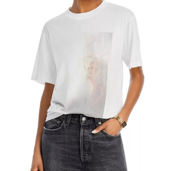 Anine Bing Lili Crewneck Marilyn Monroe Print Tee - Size Medium - Picture 9 of 10